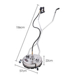 Jet-USA 18" Stainless Steel Pressure Washer Surface Cleaner with Yoke Handlebar, 3/8" Fitting, For V219-PRWCLNJT18SA