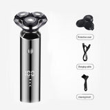 Electric Rotary Shaver for Men - Basic Set, USB Rechargeable Digital Display Beard Shaver with V888-ELOSUNG57012-1