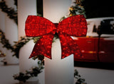Christabelle Christmas Display Bow 91cm with LED and Twinkle Lights 5 Functions Decoration Orna 112_SB403