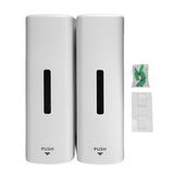 Shower Soap Dispenser 350ml 2 Chamber Leakproof Wall Mount Manual Shampoo and Conditioner Dispenser V1294-YM0901-3112250034411