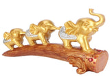 Elephant Statue Sculpture Innovative Synthetic Resin Ornaments Desktop Furnishing Gold V1294-YM0721-3115210015211