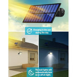 Solar Outdoor Light Motion Sensor Light Garden Lighting Porch Light Driveway - Black - Size 240LED V1102-124-97858-BLK-240LED