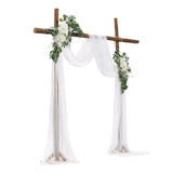 VEVOR Artificial Wedding Arch Flowers Kit White With 2 Pcs Flowers 1 Pcs Drapes V952-HLGMHTJ3JTBSM0INQV0