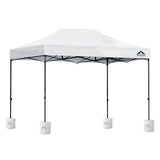 Instahut Gazebo Pop Up 3x4.5m w/Base Podx4 Marquee Folding Outdoor Wedding Camping Tent Shade Canopy GAZEBO-T-3X45-F-WH-BASE