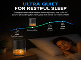 White Portable Home Quiet Mini Dehumidifier - 2L Large Visible Water Tank, 7-Color Sleep Aid Night V888-ELOSUNG52668