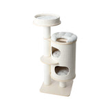 HONEYPOTCAT PURRING Plush & Sisal Barrel Cat Tower - 122cm V390-182532