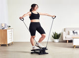 Stair Stepper, Mini Stepper for Exercise at Home, Hydraulic Fitness Stepper with Resistance Bands, V952-MNTBJWSBBSSX4567IV9
