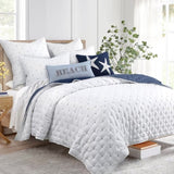 Jenny Mclean Swiss Dots Blue 3 Piece Coverlet Set Queen V442-RAN-COVERLET-SWISSDOTS-BLUE-QS