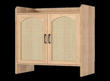 Levede 5 Tier Shoe Cabinet Wooden Double Door Storage Rack Organiser Entryway EA0286-OA-AU