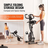 Folding Exercise Foldable Fitness Stationary Adjustable Magnetic Resistance Stationary V952-ZDJSCCZPDBKD6FDP7V9