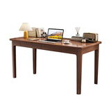 Mitch Solid Wood Study Desk /Rubberwood/Minimal Assembly/Walnut V1057-DM6005-WAN