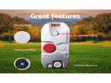 Weisshorn 40L Portable Wheel Water Tank Camping Caravan Storage Grey CAMP-TANK-40L-GREY