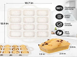 Silicone Mini Loaf Pan with Metal Frame & Silicone Bread Loaf Pans V1258-DP02-C-36