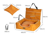 PaWz Pet Car Seat Travel Safety Carrier Orange PT1184-OR_NZ