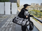 Grey Unisex Travel Bag with Utility Buckles and Wet/Dry Compartments V888-ELOSUNG26601
