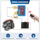 12V 240A Remote Battery Disconnect, Automatic Power Off Car Truck Boat Remote Control V1366-AZ2-W-16330