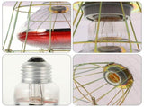 High-Temperature Resistant White Aluminum Pet Cage Warming Lamp, Safe and Practical 1Pc V1366-AZ2-W-13849