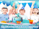 12 Pcs Ocean Theme Round Tablecloth,disposable Assorted Blue Tablecloth, Plastic Light Table Covers V1259-DP01-A-1143