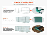 Crop 3.56 x 1.2 x 1.94 m Plant Protection Tent with Zippered Door, Wind-Resistant Tall Crop V952-ZZBHZ1PCS144OHU8N001V0