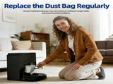 25 Packs Disposable Dust Bags for Roborock QV35A/ S5V, Saros 10R/10/Z70, S8 MaxV/Max Ultra, V1258-DP02-F-790