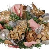 Christabelle 26cm Christmas Centrepiece Lush Green Holiday Jewelled Baubles Foliage Flowers Pin 112_GUE527