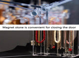 Acrylic Necklace Holder with 24 Hooks Clear Necklace Organizer Dustproof Rotation Jewelry Storage V1294-YM0523-10335042