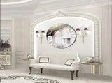 Ultra-modern Round Accent Mirror Venetian Ornate Mirror Decorative Wall Mirror V767-JJ-XM769