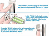 Wii Remote Controller,2 Packs Upgrade Wireless Controller Compatible With Wii U Console V1370-AZ4-08376