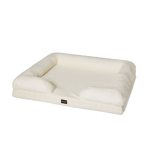 PaWz Memory Foam Pet Sofa Bed PT1231-M-WH