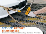 Ratchet Chain Binder 3/8"-1/2" Load Binders 12000 lbs w/ G80 Chains 4 Pcs V952-DLTJLLJQBBTYCEEB7V0