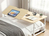 Artiss Mobile Laptop Desk Overbed Table Adjustable Computer Stand Bedside Cart LD-FWS10-2-MA