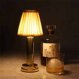 Gold Creative LED Rechargeable Table Lamp 3 Adjustable Light Modes Touch Control USB Charging V888-ELOSUNG13526