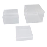 3Pcs Acrylic Risers Display Stands Cubic Nesting for Dessert Table Buffet Tables Food Transparent V1294-YM0901-3117250013013