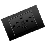8pcs Wall Outlets Receptacles Electrical Outlet Concealed 118 Type USB C 2.1A Wall Outlet 15A V1294-YM0901-3113240235511