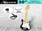 Karrera Electric Childrens Guitar Kids - Black ECP-3W-BK