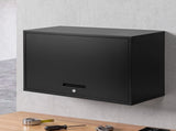 Giantz Wall Mount Steel Tool Cabinet Garage Storage Box Lockable Overhead Shelf Black TC-WAL-SL-BK