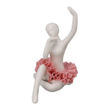 Dancing Ballerina Girl Figurine Ceramic Ballet Girl Figure Ballet Dancer Statue Sculpture Desk V1294-YM0706-3115230068711