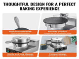 Electric Ice Cream Cone Maker, Commercial 1230W Waffle Cone Machine, Non-Stick Stainless Steel Egg V952-SYBJLTTHFBJDEUE83V3