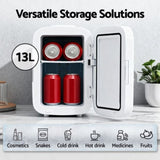 Glacio Mini Fridge Portable 13L White Electric Cooler Warmer 12V 220V PFN-B-13-WH