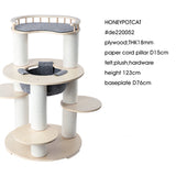 HONEYPOTCAT Harmony Wood Cat Tower - 123cm V390-DE220052