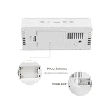 LED Mirror Desk Clock with Snooze Function & Temperature Digital Alarm Clock, Large LED V1106-ZMNZLED001