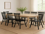 Levede 8x Dining Chairs Kitchen Winsor Black CH1035-2-BKX4