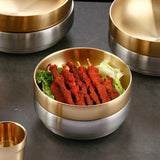 Stainless Steel Bowl Soup Bowls Pasta Serving Bowl Asian Dishes Multipurpose Bowl Porcelain V1370-AZ4-06587