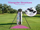 Everfit Golf Stand Bag Lightweight Sunday Pitch And Putt Bag Holographic GOLF-B-BAG-LIGHT-B-C