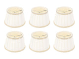 6 Pcs Fabric Lamp Shade Simple Pleated Universal Cloth Lampshade for Floor Table Lamps V1294-YM0901-3119250002311