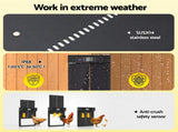 Giantz Automatic Chicken Coop Door 37cm Solar Powered Smart App Control Black FIK-COOP-DOOR-SOLAR