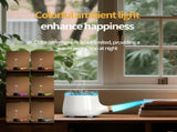Pipe-Shaped Aromatherapy Humidifier with LED Flame & Mist USB Desk Diffuser for Home, Office, V1107-CS-XXJSQ1