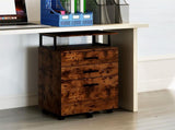 Levede Mobile File Cabinet 3 Drawers Home Office Desk HO0606-BR