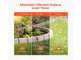 Fake Stone Landscape Edging1190 x 100 x 155mm Lawn Edging Fade-Resistant Brown V952-RZSPZZCCZS0081JN2V0
