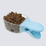 3-Piece Pet Food Scoop Set 2-in-1 Dog Cat Feeding Spoon with Food Bag Sealing Clip V1258-DP02-BOL-266